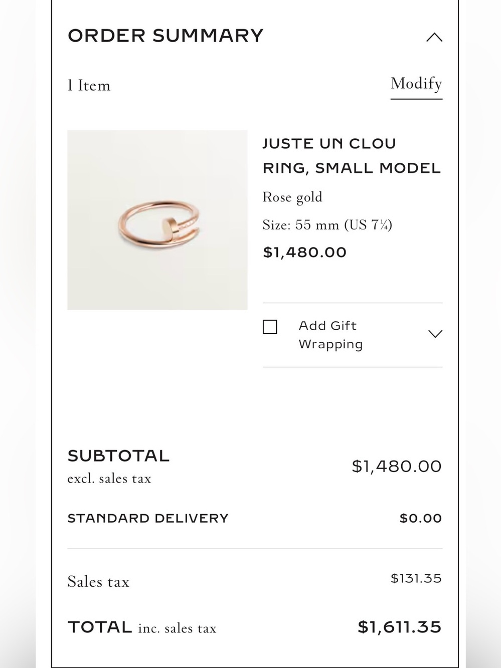 Cartier 18k Rose Gold Juste un clou Ring with Twist Detail - Picture 16 of 16